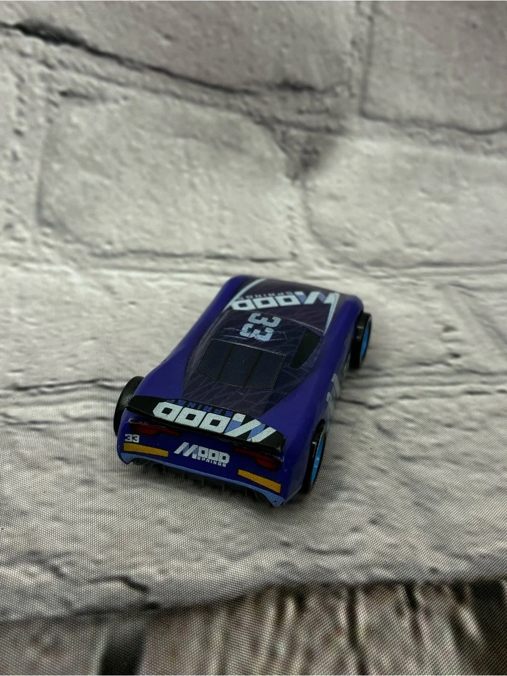 5/$20 DISNEY PIXAR CARS‎ 3 BLUE ED TRUNKAN MOOD SPRINGS #33 Toy Car KidCore GUC